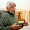 Enfant Vernissage à la Villa des arts d’ une exposition rétrospective de l’ artiste-peintre Bouchaib Habbouli