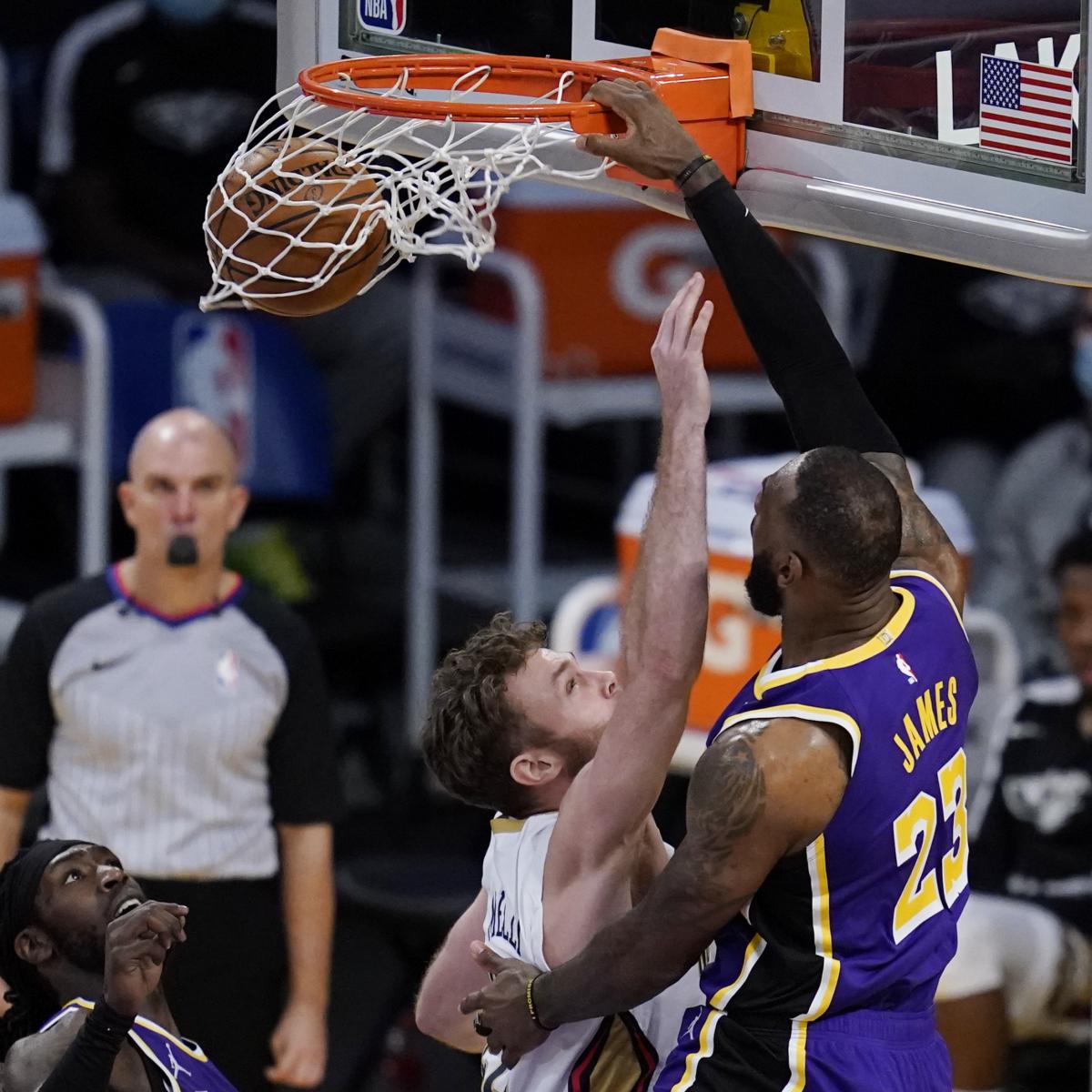 Maillot de bain LeBron James Flirts with Triple-Double as Lakers Cruise Previous Zion, Pelicans