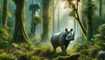 Bebe Photos exceptionnelles d’un jeune rhinocéros de Java, un des derniers de son espèce